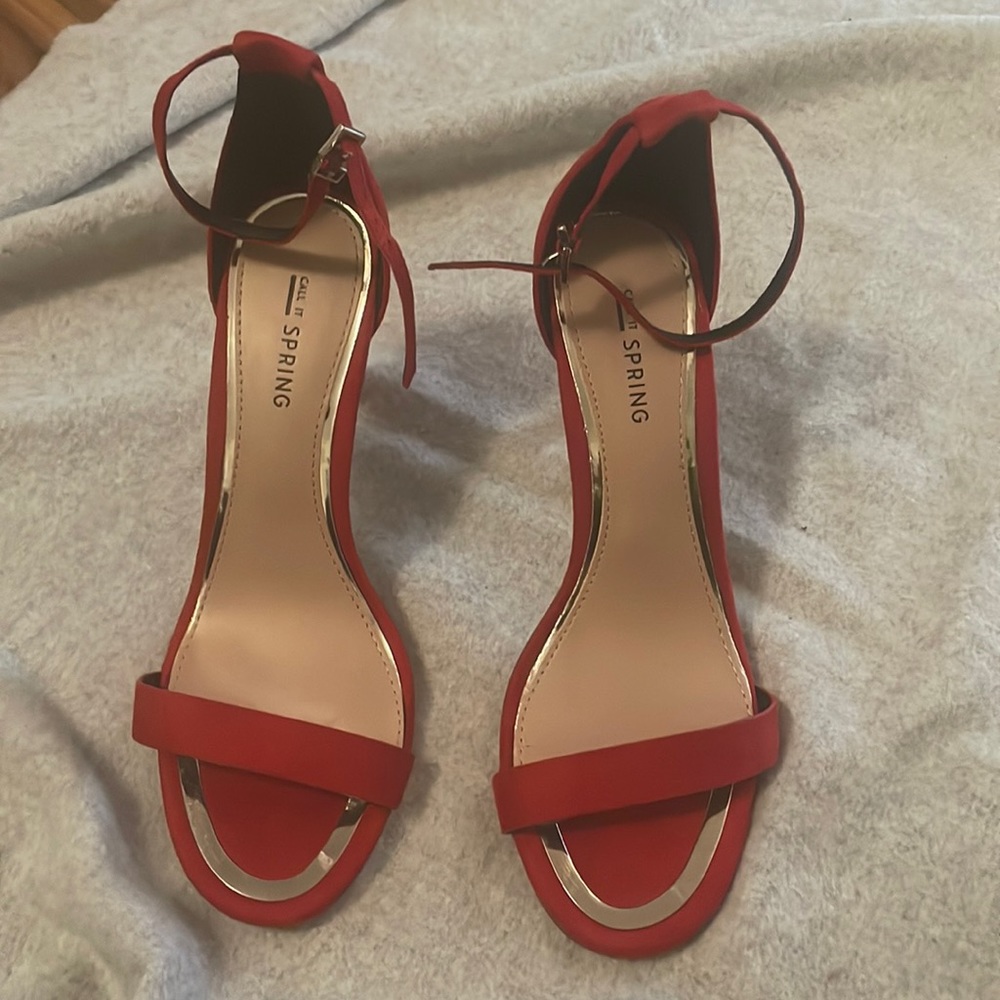 Red heels Call it Spring  never worn